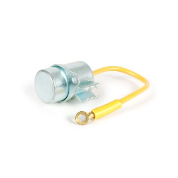 Condensatore RMS diametro 18x27 mm Vespa Ciao SC, Bravo, Boxer con occhiello di montaggio, 1 cavo (giallo)