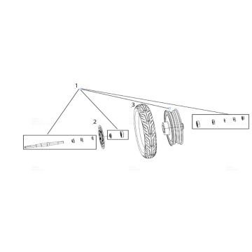 Ruota posteriore Yadea E8S