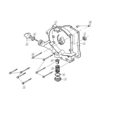 Basamento destro Kymco Maxxer 90 Black