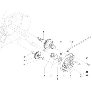 Cambio - Trasmissione Vespa Primavera 50 4 tempi 4V