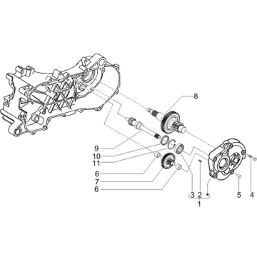 Cambio - trasmissione Piaggio NRG Power DD 50 2 tempi LC 2007-2017