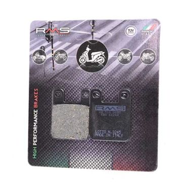 Set pastiglie freno RMS comprensivo di Malaguti XSM-XTM/Buxy-Elyseo-Elystar-Jet Force-Looxor-Ludix-Speedake-Speedfight 1-2-Vivacity/DT-R-TZR/RX-SX-Senda