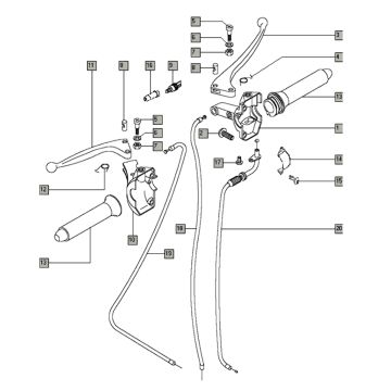 Remgrepen Tomos FLEXER EX (L0-L2)