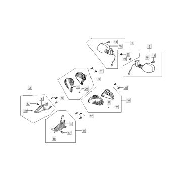 Indicatori Kymco DJ 2 tempi Silver