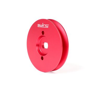 Puleggia CNC 70 mm altalena Piaggio Ciao, Bravo, Si in alluminio rosso