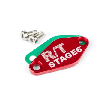 Piastra coperchio pompa olio Stage6 R/T MK2 Derbi Senda/Minarelli AM6 rossa