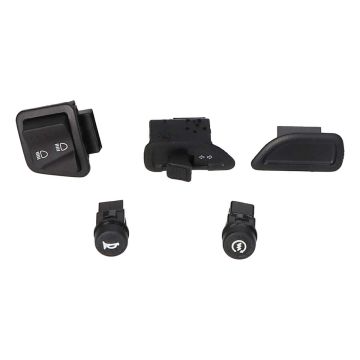 Set interruttori copristerzo clacson, indicatori di direzione/avviamento, luce, 5 pezzi Piaggio Zip 2000-> 2/4 tempi Elec