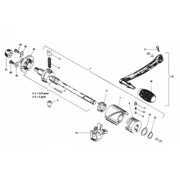 Asse di commutazione Zundapp GTS 50 529-020 a 026