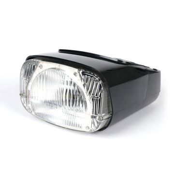 Faro anteriore SIEM Piaggio Boxer 2 grigio opaco con omologazione DGM