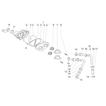 Alimentazione aria secondaria Piaggio NRG Power 50 2 tempi LC Euro 4