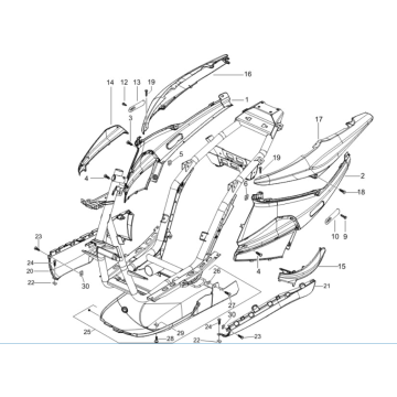 Parabrezza per moto - spoiler Piaggio NRG Power 50 2-stroke LC Euro 4