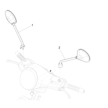Retrovisori Vespa GTS 300 Super HPE 4V IE ABS Euro 5 2020-2022