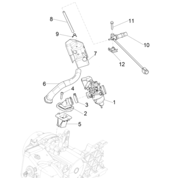 Carburatore Piaggio Typhoon 50 2 tempi Euro 4 2018-2020