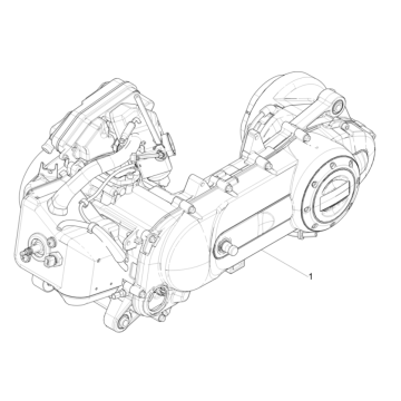 Blocco motore completo Piaggio Typhoon 50 2 tempi Euro 4 2018-2020