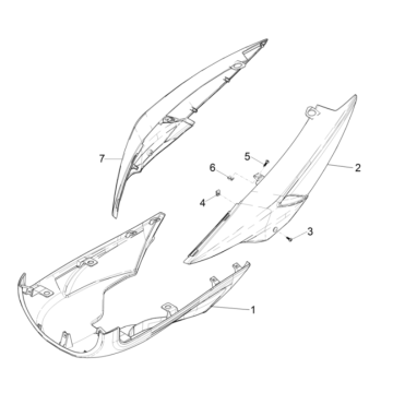 Parabrezza per moto - spoiler Piaggio Typhoon 50 2 tempi Euro 4 2018-2020