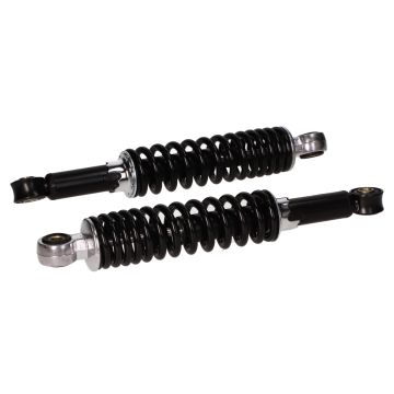 Set ammortizzatori universali nero con foro a cuore-cuore, lunghezza 28 cm, MKX