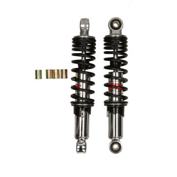 Set ammortizzatori idraulici (incluso Puch Maxi/Tomos) 260mm cromo/nero YSS