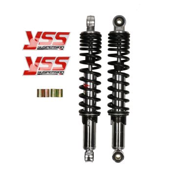 Set ammortizzatori idraulici (incluso Puch Maxi/Tomos) 320mm cromo/nero YSS