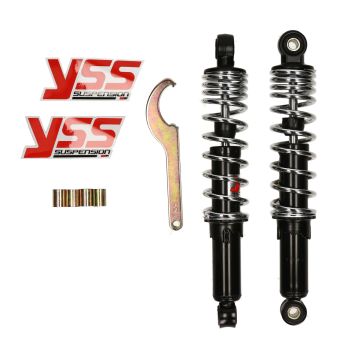 Set ammortizzatori serie Pro-X 300mm nero/cromo YSS