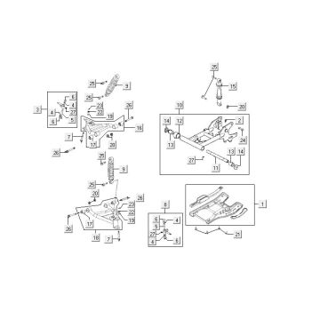 Parti del telaio Kymco MXU 150