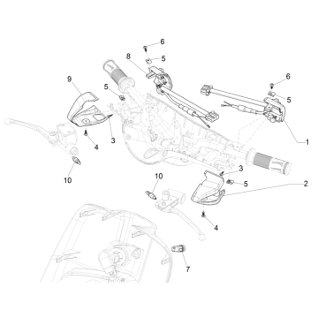 Interruttori - Pulsanti Vespa Elettrica 45km/h Euro 5 2021