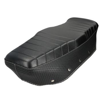 Coprisella nero con cuciture bianche per Lambretta GP 200