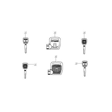 Chiave di accensione Kymco New Sento 50i 4 tempi