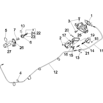 Blocchetto di accensione Vespa GTS 250 ie 2005-2009 (con ABS)
