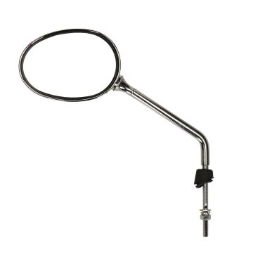 Specchio sinistro Peugeot Django 50-125 2/4 tempi cromo/nero originale 787327N
