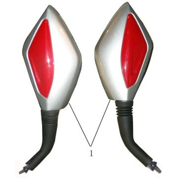 Specchietti blu China Touring