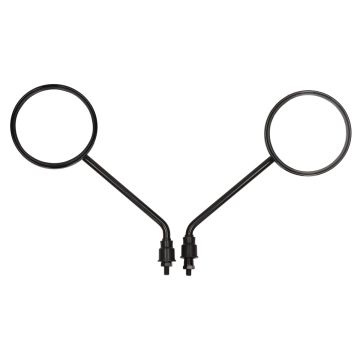 Set specchietti China LX/Napoli/Fiddle/Riva/Tonik/Vespelini/ AGM VX-50 nero lucido