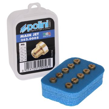 Set spruzzatori Dellorto 120/138 6mm Polini 362.0005 10 pezzi