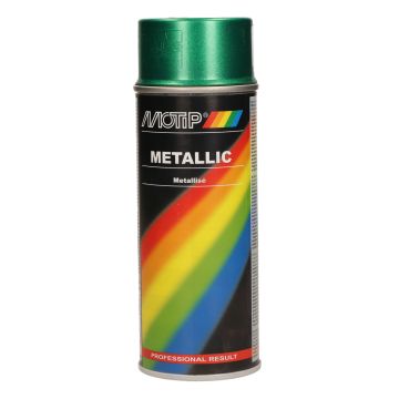 Bomboletta spray verde metallizzato 400ml Motip