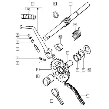 Start mechanisme Tomos FLEXER XL (45KMH) (K8-L0)