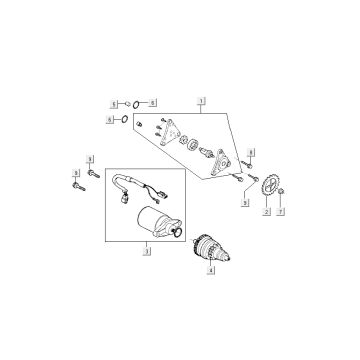 Motorino di avviamento - Pompa olio - Bendix Kymco Like 4 tempi
