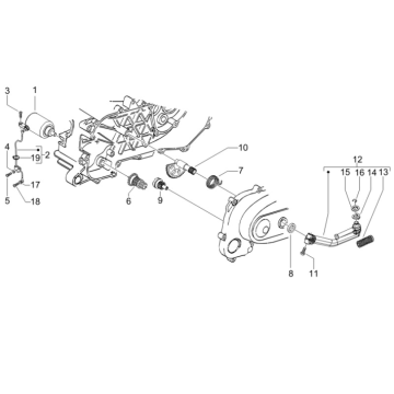 Motorino di avviamento - Bendix Gilera Runner 50 SP 50 2 tempi LC 2010-2017