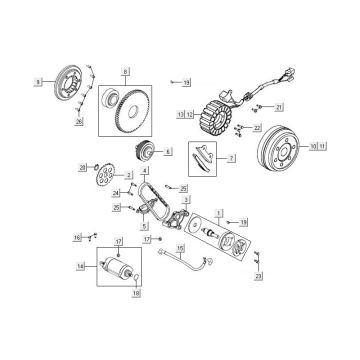 Motorino di avviamento Kymco MXU 500 4T LC