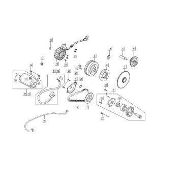 Motorino di avviamento Kymco MXU 150