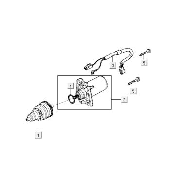 Motorino di avviamento - Bendix Kymco Yup 50 2 tempi AC classic verde