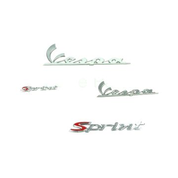 Set adesivi/set emblemi Vespa Sprint cromato 4 pezzi