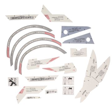 Set adesivi Peugeot Kisbee Celest Blue originale