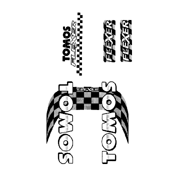 Stickerset Tomos FLEXER XL (45KMH) (K8-L0)
