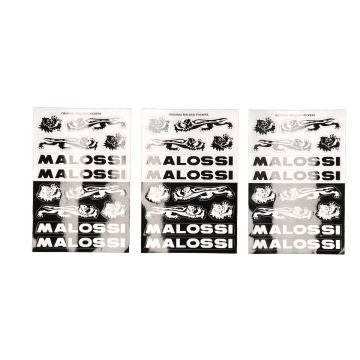 Adesivi - Malossi Mini Stickers - nero/argento 3314154