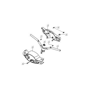 Volante - Coprivolanti Kymco DJ 2 tempi Silver