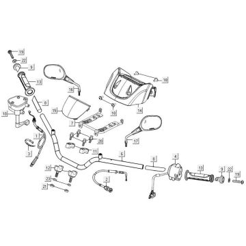 Volante - Componenti sterzo Kymco MXU 300R