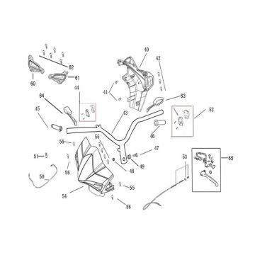 Volante - Componenti sterzo AGM R8 rossi