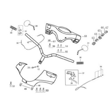 Volante - Componenti sterzo China Zip nero Euro 4