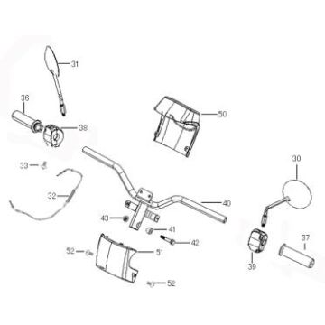 Volante - Componenti sterzo Benzhou ZN50QT-36 champagne