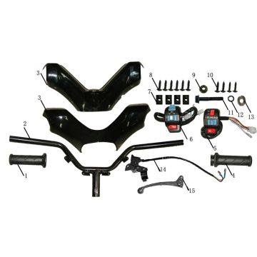 Volante - Componenti dello sterzo - China Touring blue