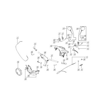 Volante - Componenti dello sterzo - Kymco New Sento 50i 4 tempi rosso